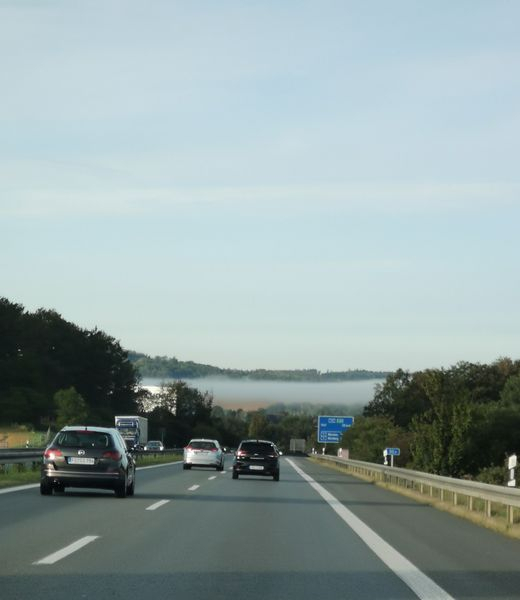 NebelbÃ¤nke auf der Autobahn