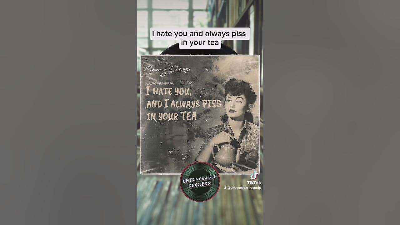 I hate you and I always piss in your tea - @UntraceableRecords