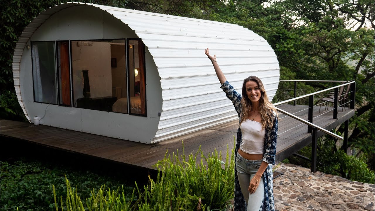 Eco Tiny House with UNBELIEVABLE View of Guatemala // tiny house tour