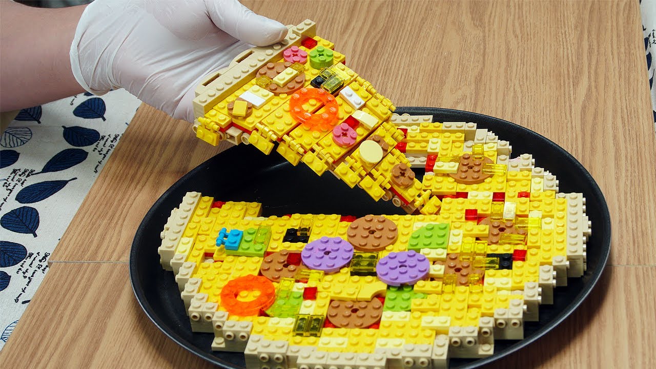 Lego Pizza - Lego In Real Life / Stop Motion Cooking ï¼† ASMR